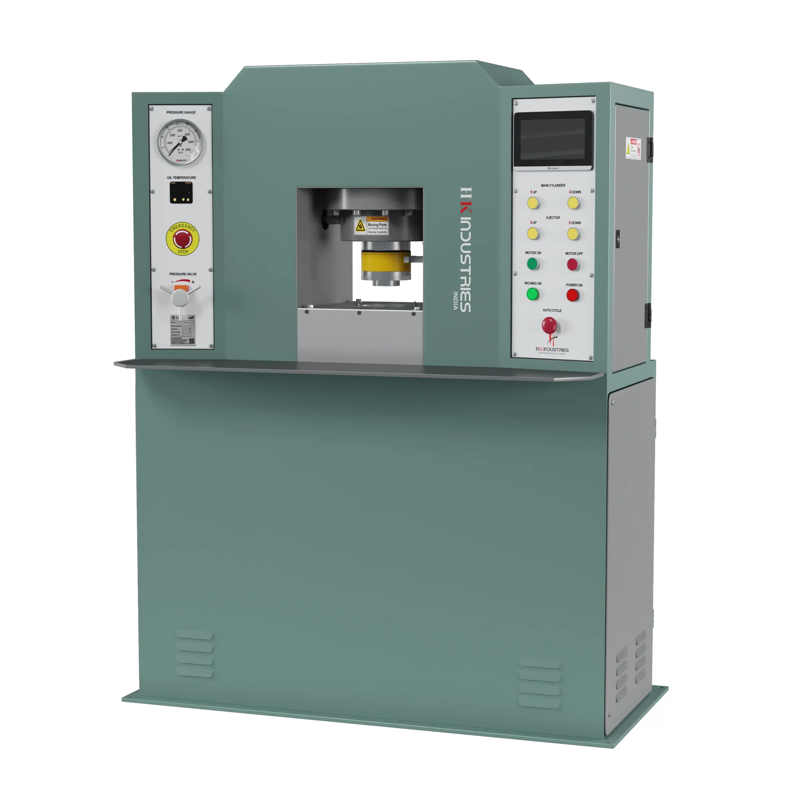 HK Industries hydraulic auto minting press