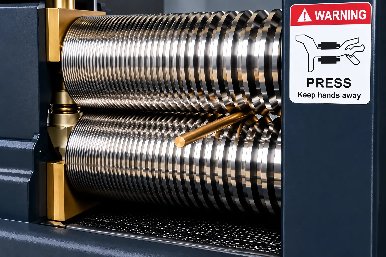Rolled wire close-up